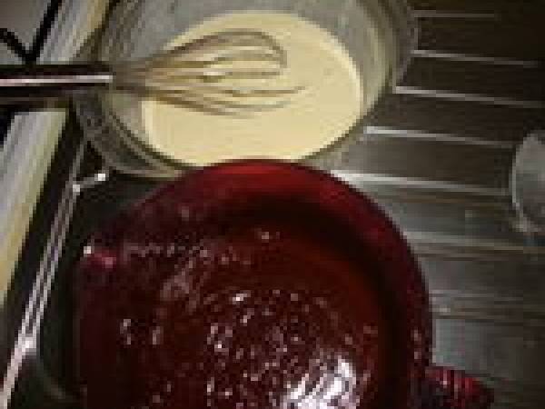 CAKE BI-COUCHE AU CHOCOLAT ET MASCARPONE - Préparation etape 4