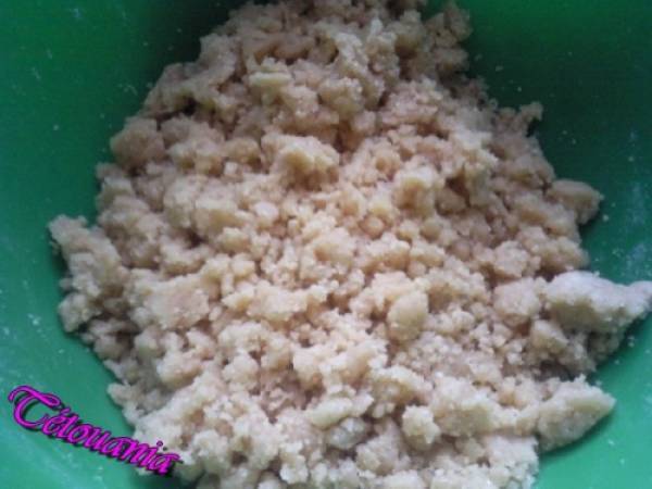 Crumble pomme au chocolat - Préparation etape 4