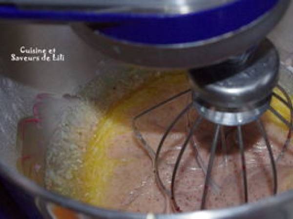 Bavarois framboise et vanille - Préparation etape 2