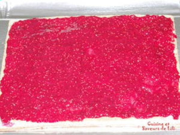 Bavarois framboise et vanille - Préparation etape 6