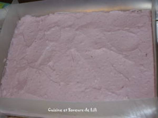 Bavarois framboise et vanille - Préparation etape 10