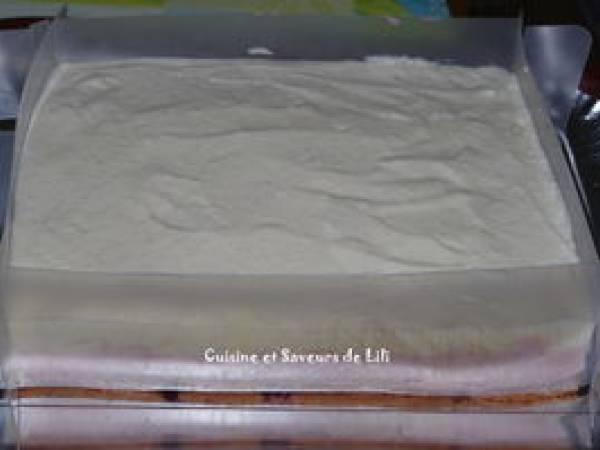 Bavarois framboise et vanille - Préparation etape 11