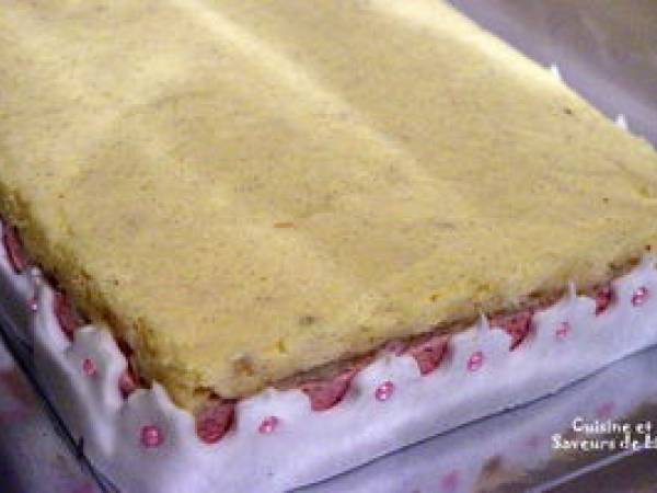 Bavarois framboise et vanille - Préparation etape 12