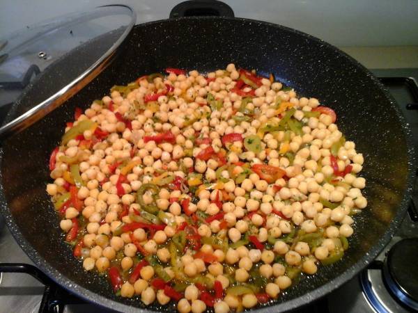 Pois chiche au jambon de parme - Préparation etape 2