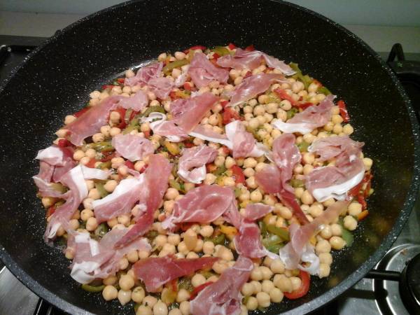 Pois chiche au jambon de parme - Préparation etape 3