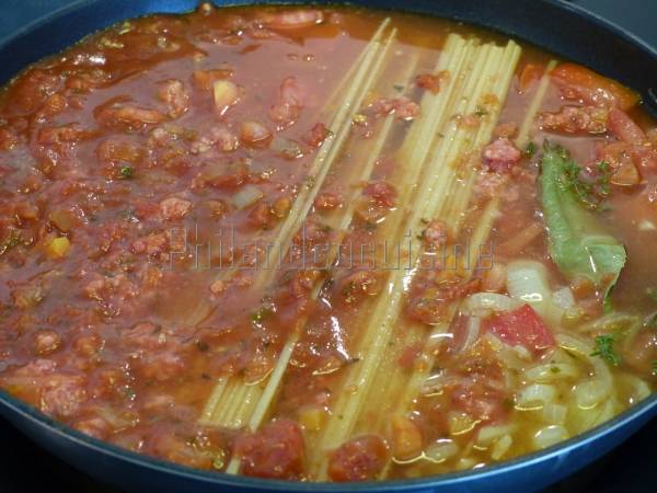 One pot pasta bolognaise - Préparation etape 3