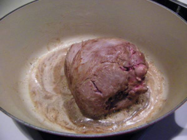 Gigot d'agneau aux légumes printaniers - Préparation etape 1