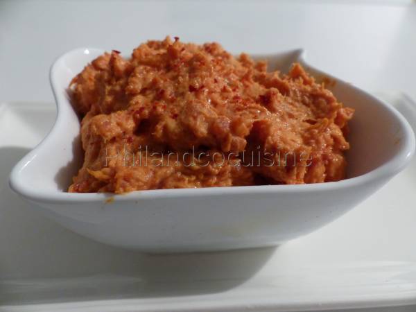 Tartinade de chorizo au philadelphia - Préparation etape 4