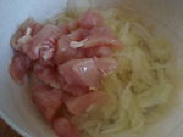 Crêpes Turques au Poulet, poireau et mascarpone - Préparation etape 2