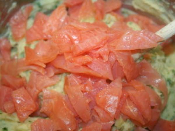 Brick au saumon fumé - Préparation etape 4