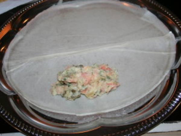 Brick au saumon fumé - Préparation etape 5