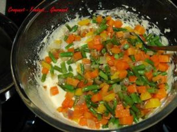 CAKE aux LÉGUMES - Préparation etape 7