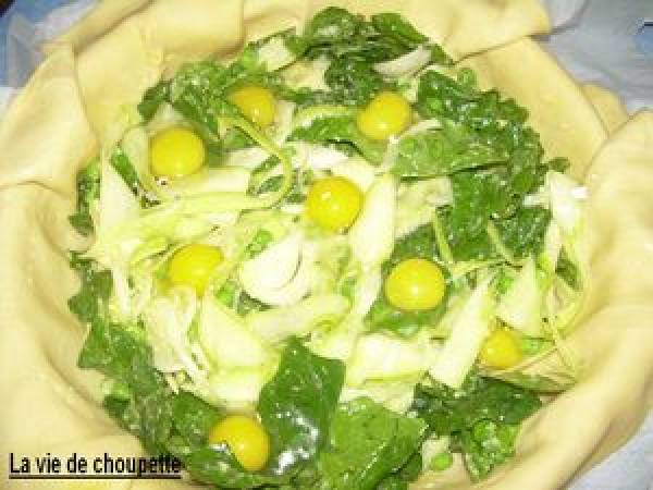 TOURTE PASCALINE AUX LEGUMES - Préparation etape 4