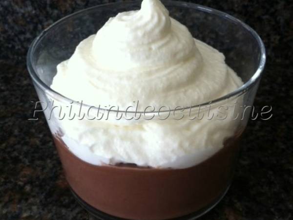 Crème dessert façon chocolat liegeois - Préparation etape 6