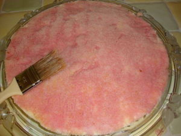 ENTREMET CHOCOLAT BLANC/CASSIS - Préparation etape 9