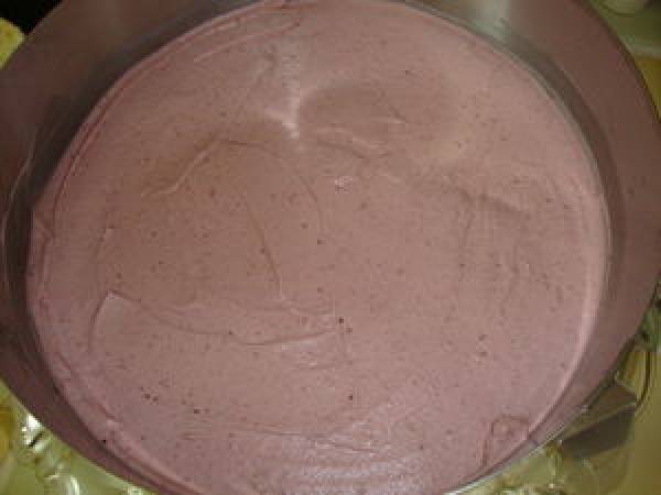 ENTREMET CHOCOLAT BLANC/CASSIS - Préparation etape 10