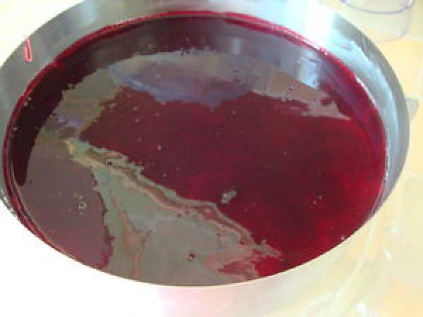 ENTREMET CHOCOLAT BLANC/CASSIS - Préparation etape 12