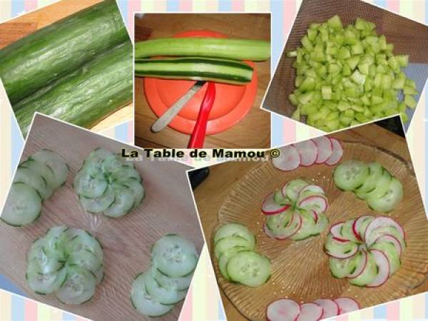 Verrines légères au concombre et au fromage blanc - Préparation etape 3