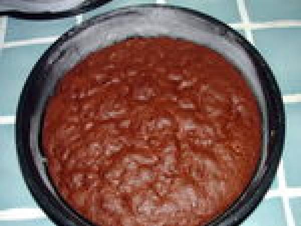 Gâteau chocolat, caramel beurre salé, noix de Pécan - Préparation etape 3