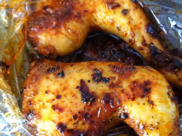 Cuisses de poulet en papillote maison et riz au lait à la cardamome - Préparation etape 7