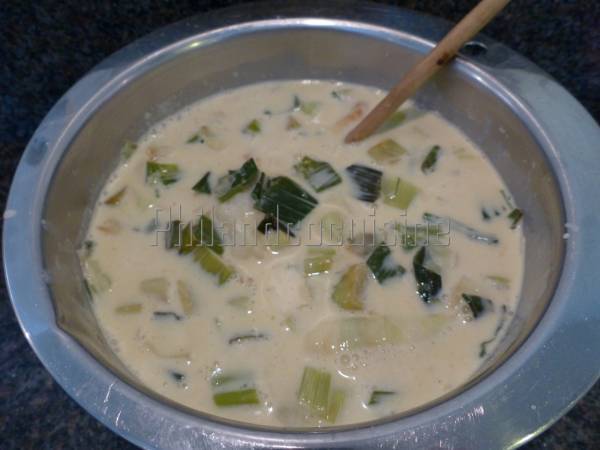 Quiche aux poireaux, pâte brisée maison au curry - Préparation etape 6