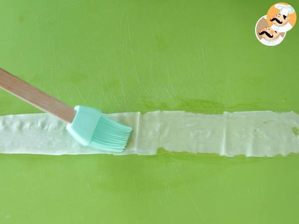 Crevettes croustillantes aux feuilles filo - Préparation etape 3