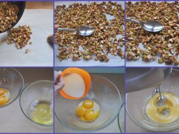 Nougat glacé facile - Préparation etape 4