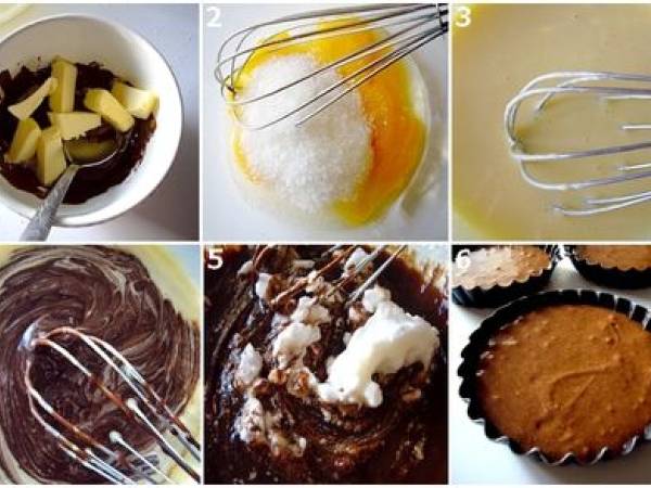 Gâteau au chocolat meringué - Préparation etape 6