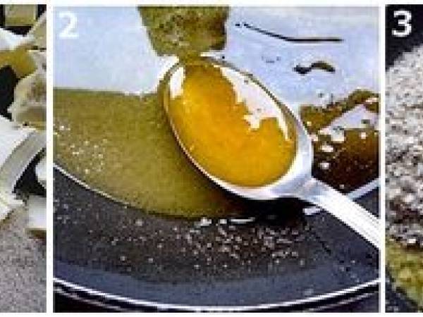 Barres aux céréales pomme et fraise - Préparation etape 1