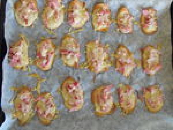 Tuiles au jambon et au gruyère - Préparation etape 5