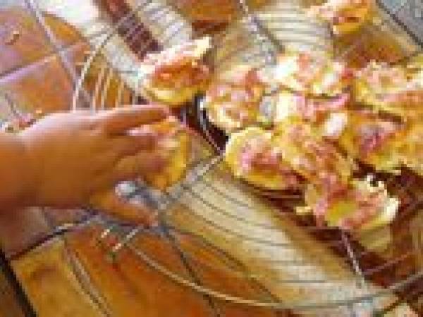 Tuiles au jambon et au gruyère - Préparation etape 6