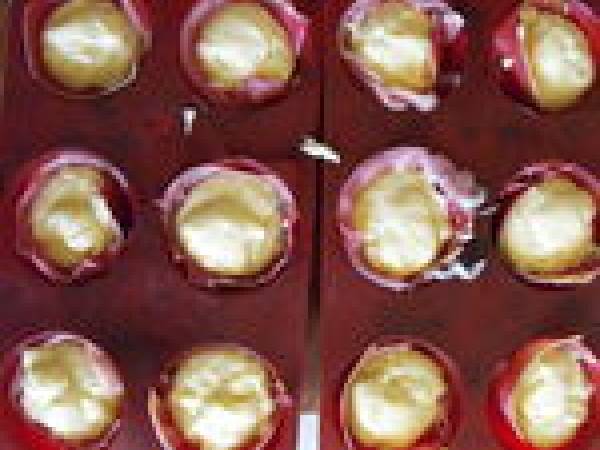 Petits cakes au Morbier et au jambon cru - Préparation etape 2