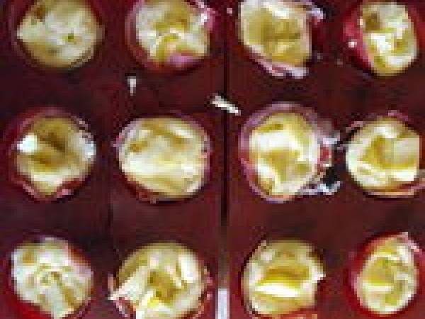 Petits cakes au Morbier et au jambon cru - Préparation etape 3