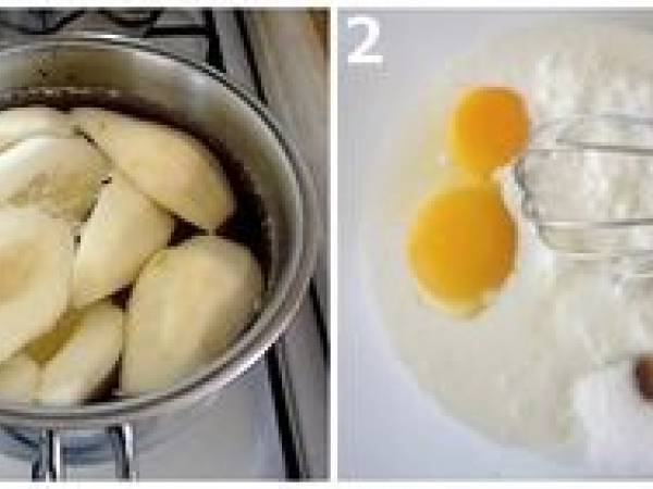 Tarte poire chocolat inrattable - Préparation etape 1