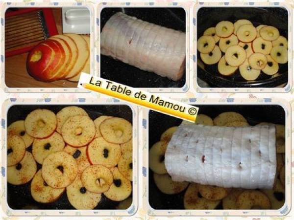 Rôti de porc aux pommes et au cidre - Préparation etape 2