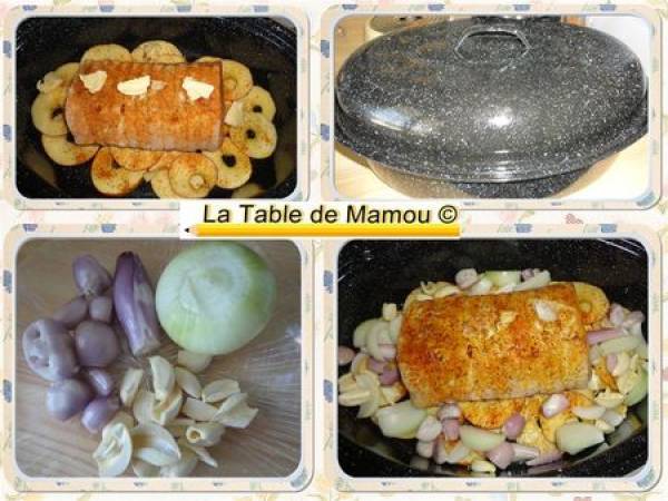 Rôti de porc aux pommes et au cidre - Préparation etape 4