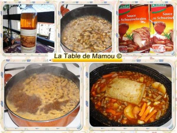 Rôti de porc aux pommes et au cidre - Préparation etape 8