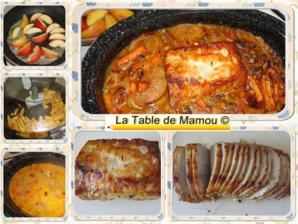 Rôti de porc aux pommes et au cidre - Préparation etape 9