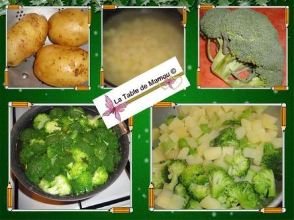 Purée de brocolis à la ricotta et au merlu - Préparation etape 5