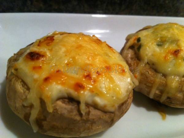 Champignons farcis au boursin cuisine - Préparation etape 5