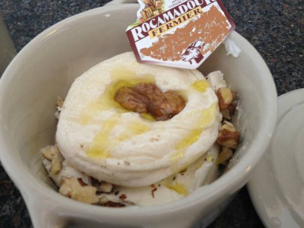 Cocotte de Rocamadour au mascarpone et aux noix - Préparation etape 2