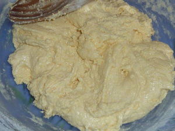 Gâteau roulé à la confiture de pêches - Préparation etape 2