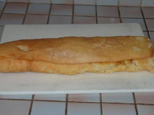 Gâteau roulé à la confiture de pêches - Préparation etape 9