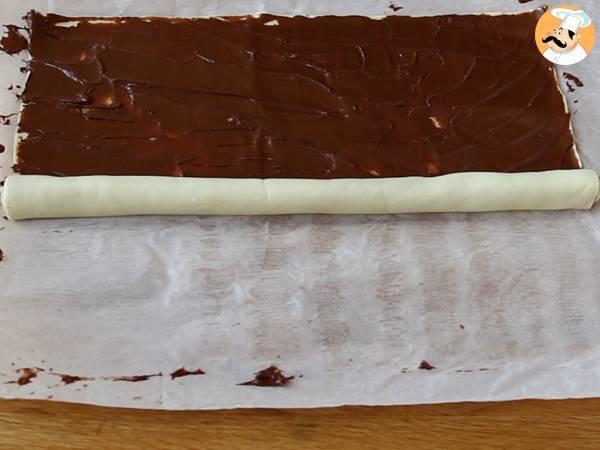 Coeurs feuilletés à la pâte à tartiner pour la Saint Valentin - Préparation etape 3