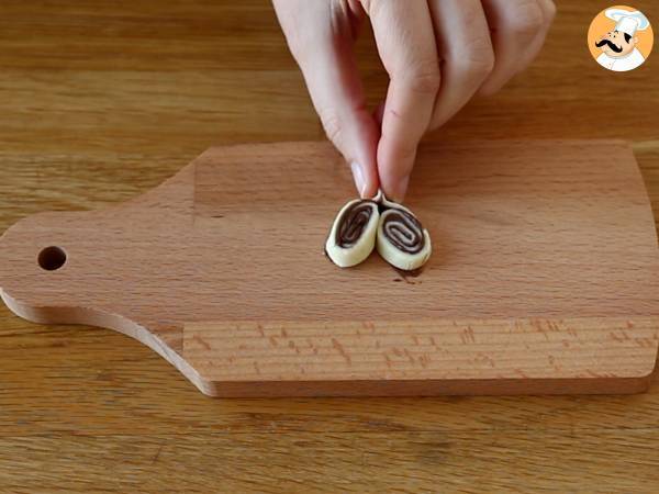 Coeurs feuilletés à la pâte à tartiner pour la Saint Valentin - Préparation etape 6