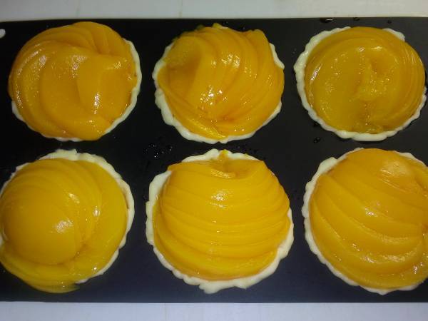 Tartelettes aux oreillons de pêches - Préparation etape 5