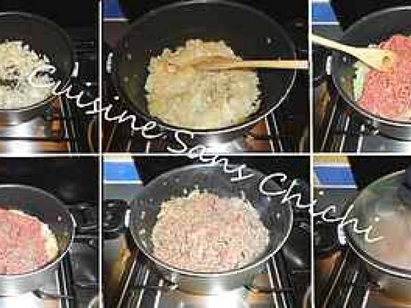 Boureks au boeuf haché et purée de pommes de terre - Préparation etape 4