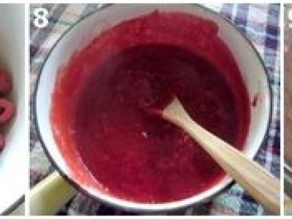 Dessert glacé chocolat framboise - Préparation etape 7