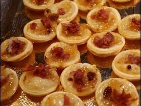 Foie gras, figue, jambon de parme, tomate séchée ou les petites bouchées apéritives - Préparation etape 4