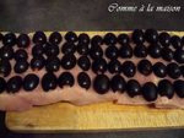 Rôti de porc farci aux olives et jambon cru - Préparation etape 1